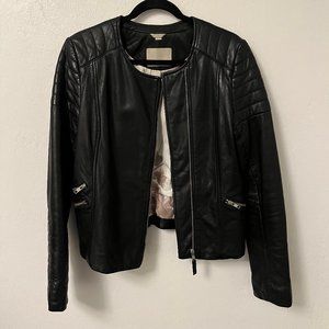 Soia and Kyo Black Lambskin Leather Jacket Size Medium